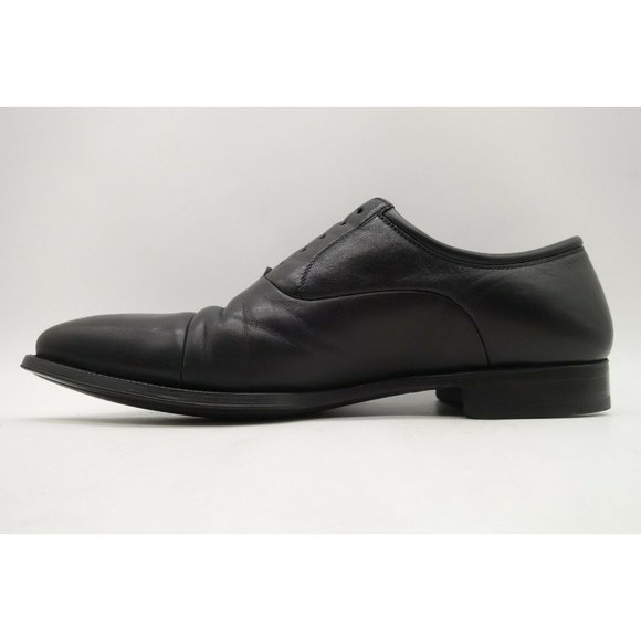 Magnanni Black Leather Cap Toe Lace Up Oxfords Shoes Men\'s 9.5 D main image 10